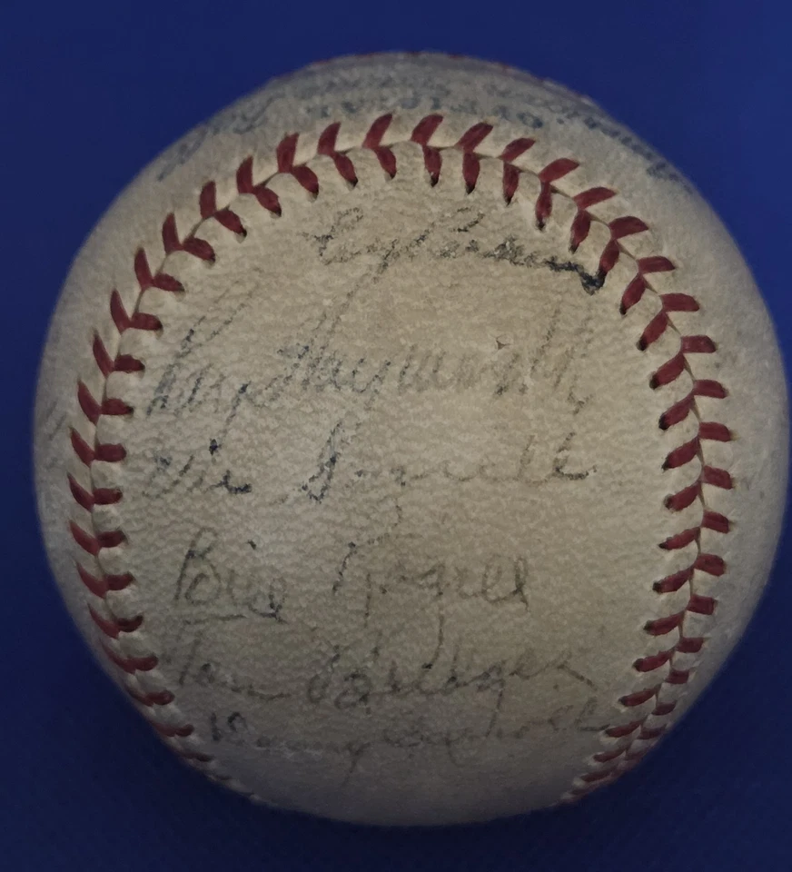 1935 Detroit Tigers Team Signed OAL Ball 23 Sigs Cochrane, Goslin World Champs - Image 4 of 4