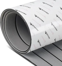 Abahub EVA Foam Boat 48''L x 16.8''W x 0.24Th-5.6sqft, Gray with Black Lines 