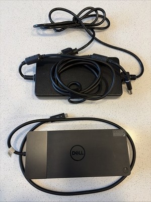 Dell WD19DC Dual-USB C Docking Station K20A001 K20A W/ 240W Power Supply