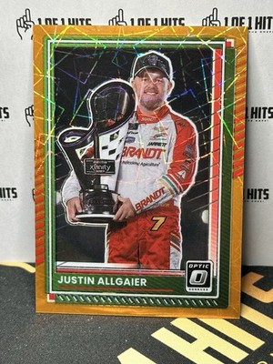 2025 Donruss Optic Orange Velocity Prizm Justin Allgaier | eBay