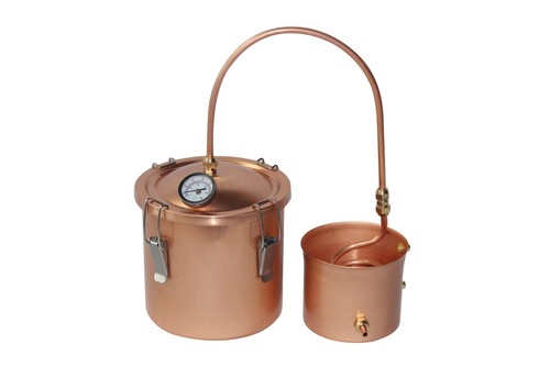 Kingsunshine 1.5 Gallon Pure Copper Boiler Pot Alembic Still Wine Alcohol Wat...