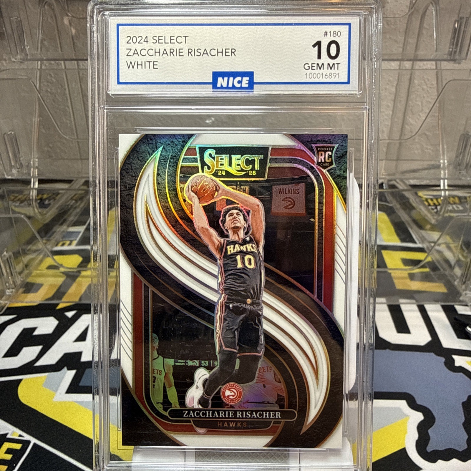 ZACCHARIE RISACHER 2024-25 SELECT PREMIER LEVEL ROOKIE WHITE /149 NICE Gem 10