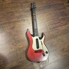 Playstation 3 Red Guitar Hero 5 Wireless PS2 PS3 Rockband No Dongle Untested