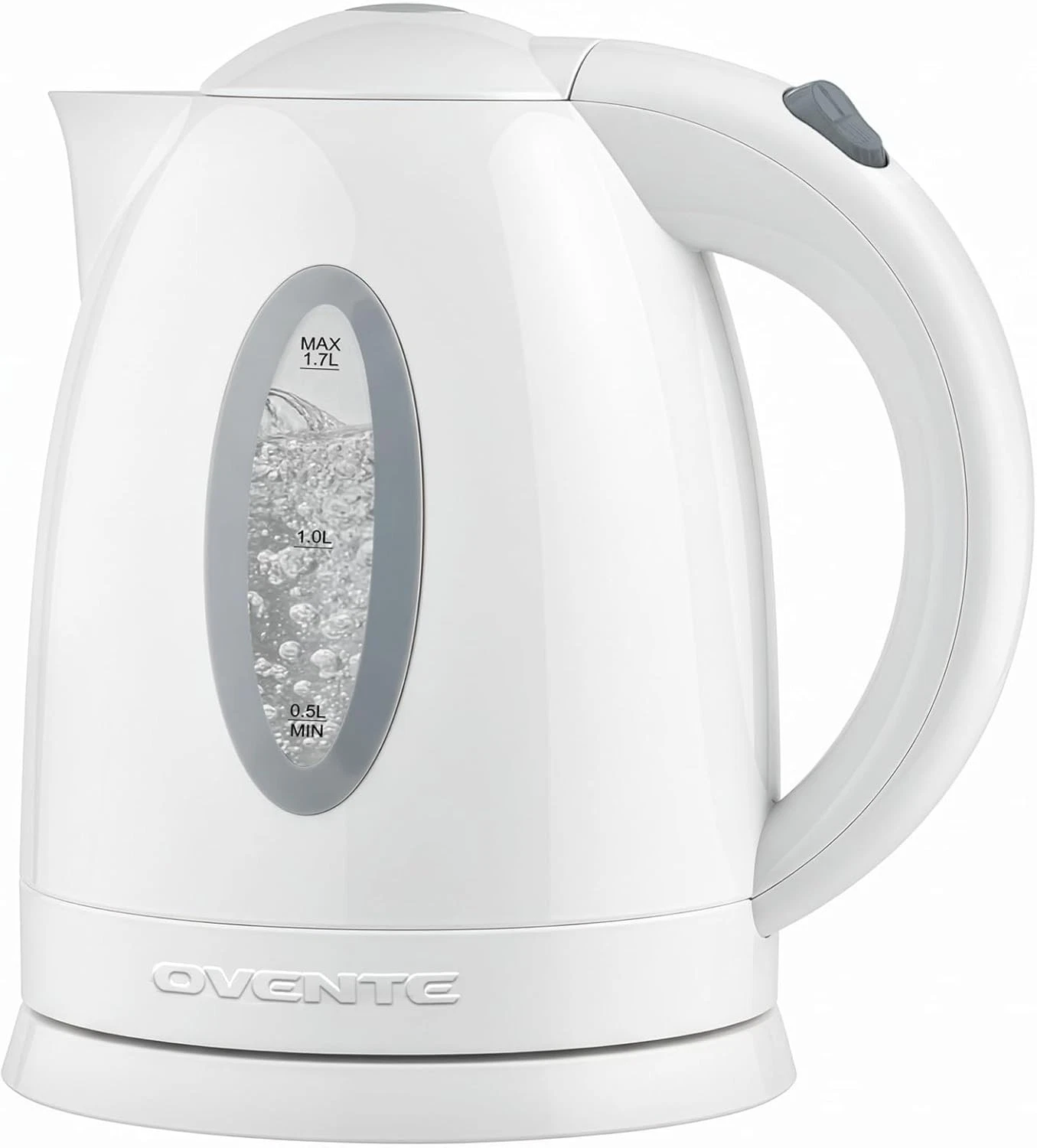 OVENTE Electric Kettle, 1.7L Fast Boiling Water Heater for Coffee or Tea, BPA Fr