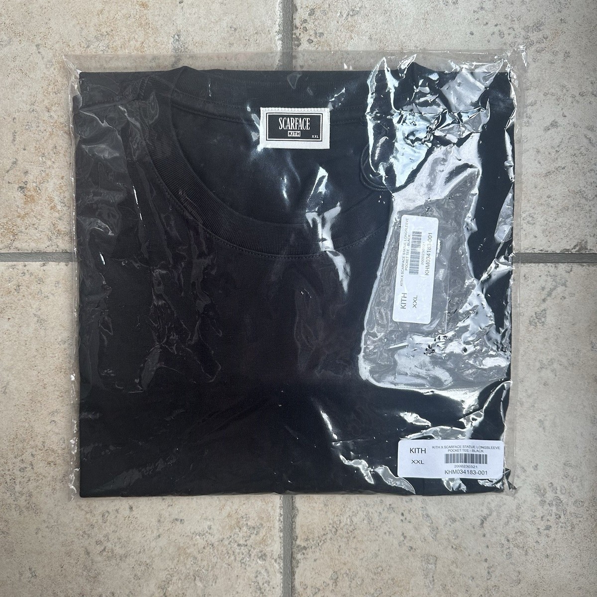 Kith for Scarface Statue Long Sleeve Pocket Tee Size XXL