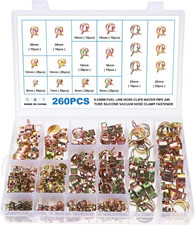 260PCS Spring Hose Clamps 6 25mm Fuel Air Water Vacuum Hose Assortment