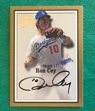 2000 Greats of the Game - Autographs - Ron Cey - Los Angeles Dodgers - NrMt