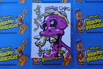 2026 CRANIACS SERIES 3 SKETCH CARD DRAWN ART by ARTIST SIGNED 5443 MOREY CHARACT