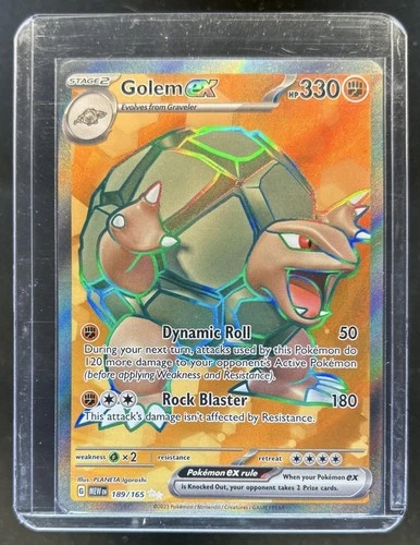 2023 Pokemon SV 151 Golem ex Ultra Rare #189/165