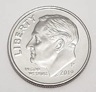 2019 P Roosevelt Dime AVE CIRCULATED **FREE SHIPPING**