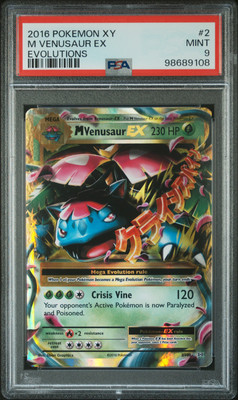 2016 POKEMON XY EVOLUTIONS #2 M VENUSAUR EX PSA 9 | eBay