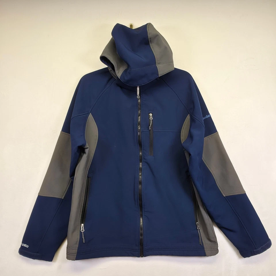 Avalanche Softshell Jacket Mens L Blue Gray WeatherShield Fleece Lined Outdoor - Image 2 of 4