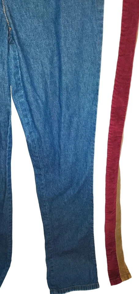 Pantalones vaqueros vintage 20T con bolsillos a rayas de pana Foto 4 de 4