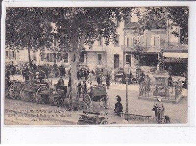 VILLENEUVE-sur-LOT: Boulevard Bernard Palissy und der Pflaumenmarkt - Zustand