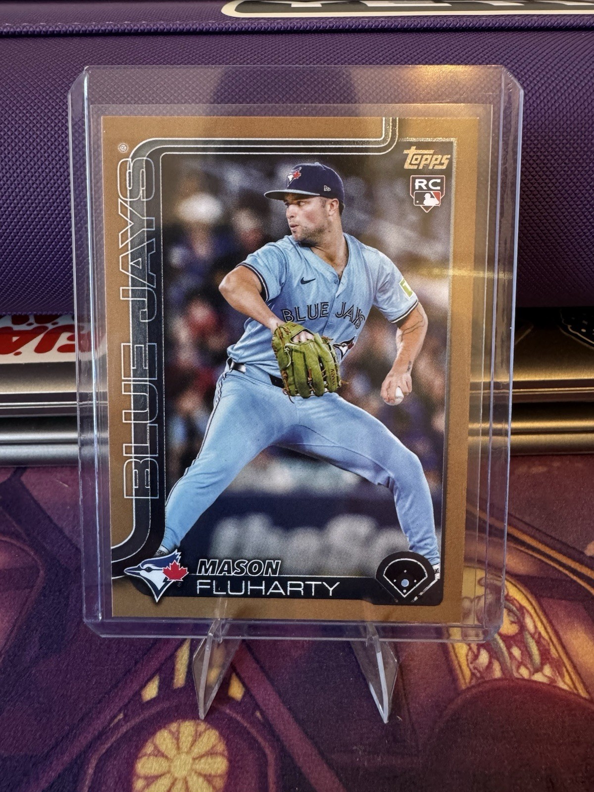 Topps 2025 Update Mason Fluharty Blue Jays Rookie #US138 Gold /2025