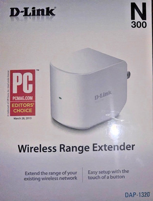 D-Link DAP-1320 N300 Wireless Wi-Fi Range Extender   Wall Plug