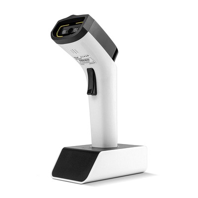 NETUM Fashionable Bluetooth Wireless 1D Barcode Scanner, Hands Free 1D, White 