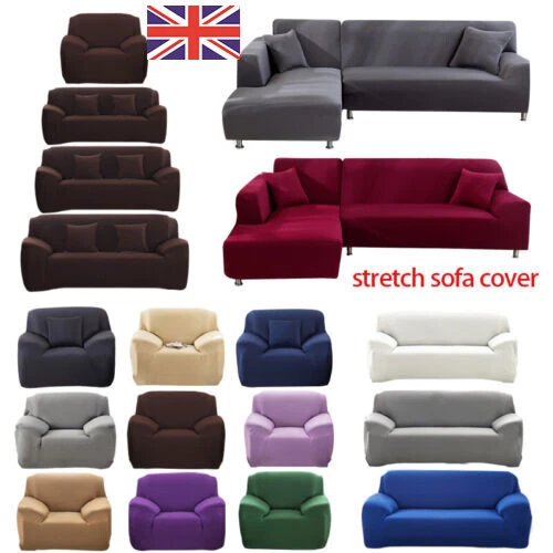 Stretch Sofa Cover Couch Covers 1 2 3 4 Seater Slipcover Lounge Chair Protector