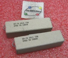 15 Watt 270 Ohm 270R 5% Ceramic Cement High Power Resistor Dale CP-15 NOS Qty 2