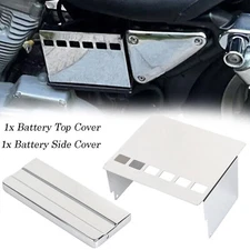 Slotted Battery Side Top Cover Kit For Harley XLH 1200 883  Sportster 1991-1997