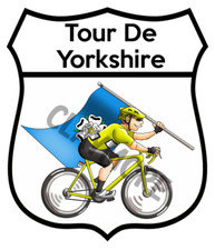 TOUR DE Yorkshire car sticker camper van Motorcycle truck