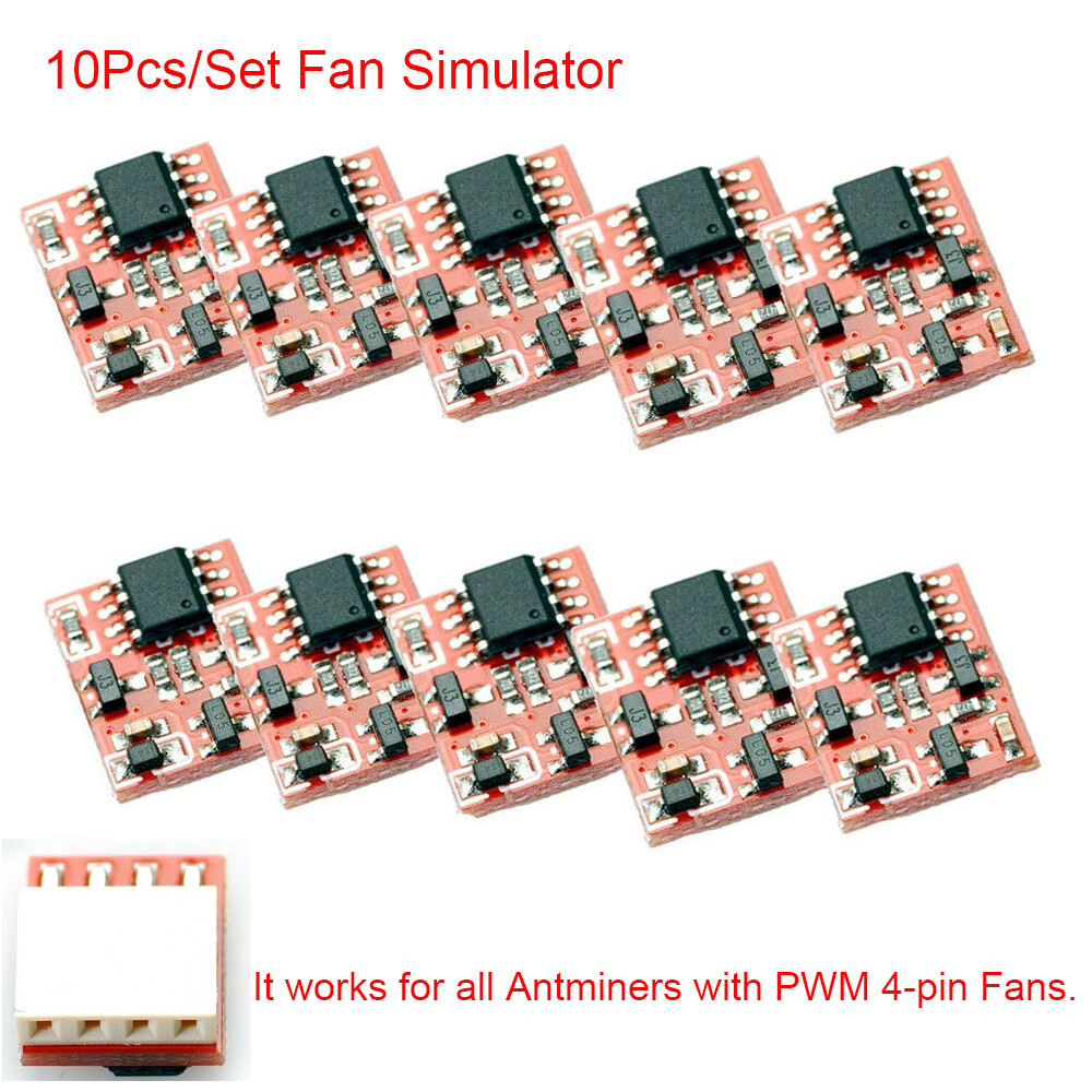10-pk Fan Simulators Emulators 4 pin PWM fit Antminer S7 S9 S9i S9j S17 T17  S19 | eBay