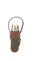 Rp Quality Leather & Canvas Thermos Flask 0.5litre Hand Made Great Shooting Gift Rp Quality Leather & Canvas Thermos Flask 0.5litre Hand Made Great Shooting Gift