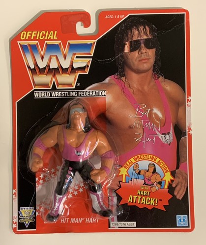 wwf hasbro series 8 Bret Hart MOC...