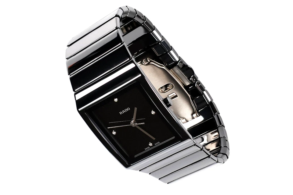 Часы Rado Ceramica с бриллиантами - швейцарские, 4 бриллианта 0,026 карата, модель LR21700702 - Изображение 3 из 4