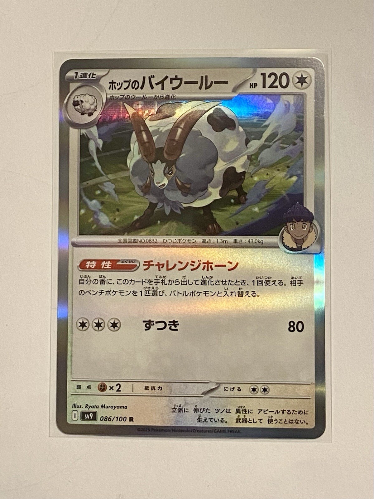 Hop's Dubwool R 086/100 SV9 Battle Partners Pokemon Card Japanese Near Mint