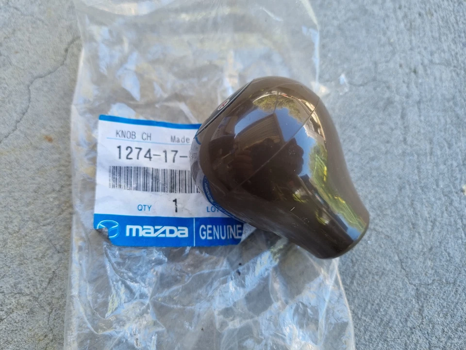 Mazda FA4TS FA4US 323 B1600 B1800 marrón oscuro 5 velocidades perilla de cambio NUEVO Foto 2 de 2