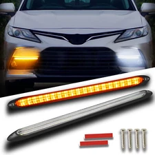 9" /14" Sequential LED DRL Turn Signal Strip Bumper Grill Daytime Running light