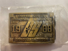 1988 US Shooting Team Seoul Korea Belt Buckle