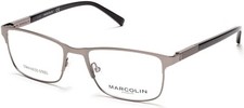 Marcolin Eyewear MA3013 009 Gunmetal Metal Optical Eyeglasses Frame 52-18-145 MA