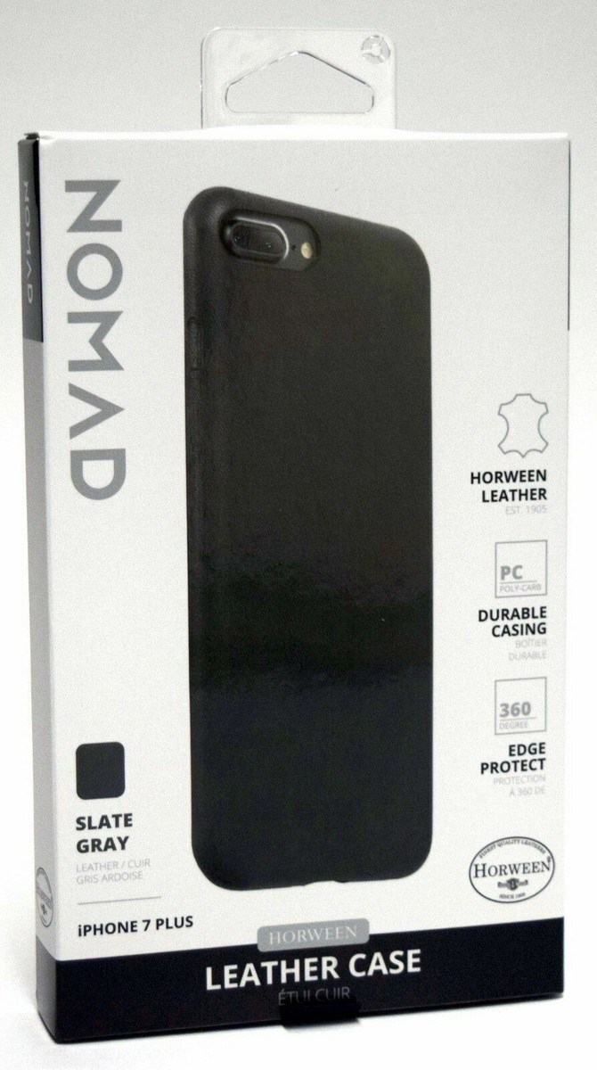 Nomad Genuine Leather Case for Apple iPhone 7 Plus Gray