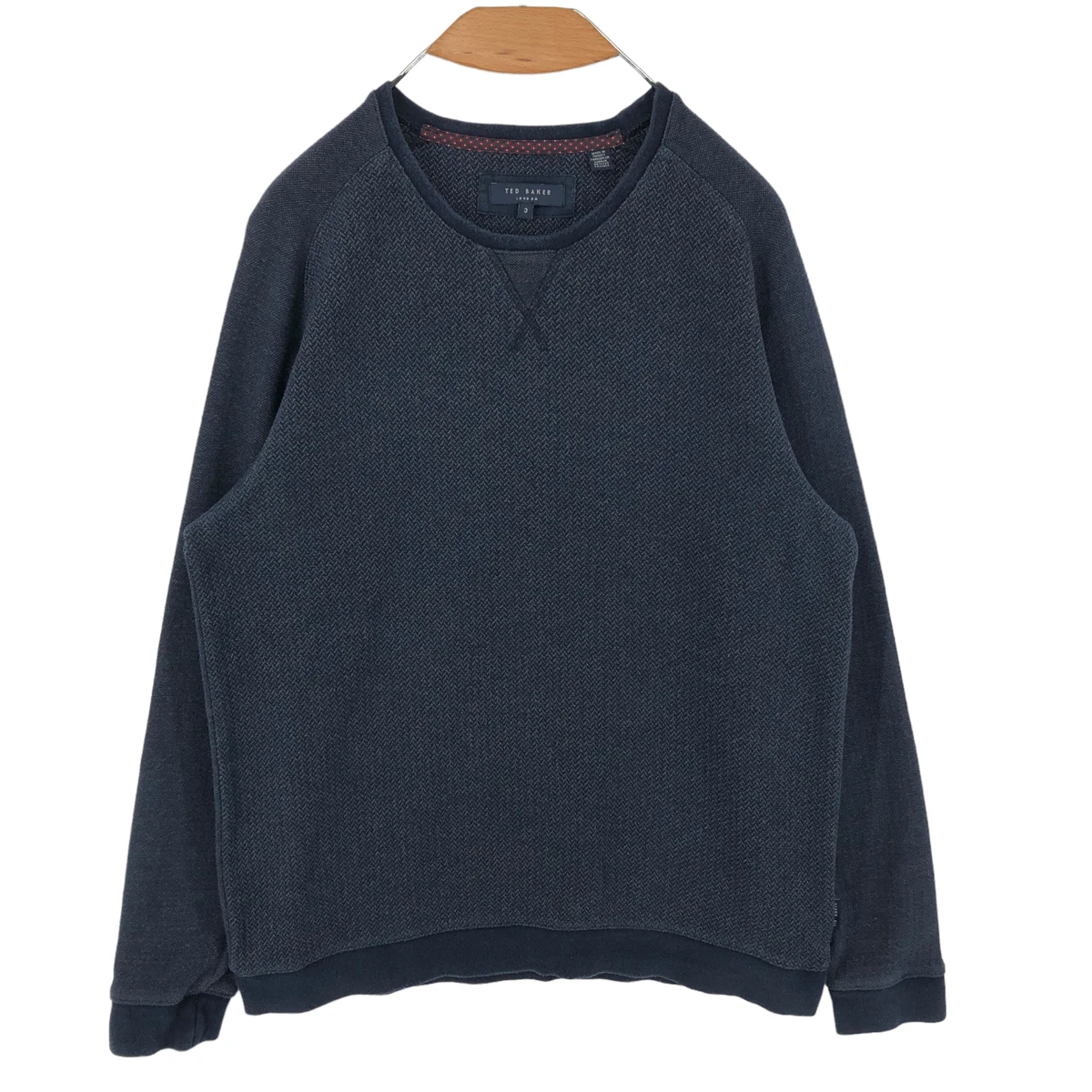 Sweat Vert Ted Baker Pour Homme – Taille M, Coton, Col Rond, Fermeture Zip