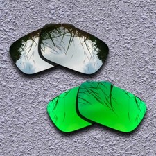 US Silver Green Replacement Lenses For-Spy Optic Dirk Polarized