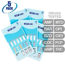 Mintegrity [5pk] 10-Panel Dip Card Urine Drug Test  #MI-WDOA-4104