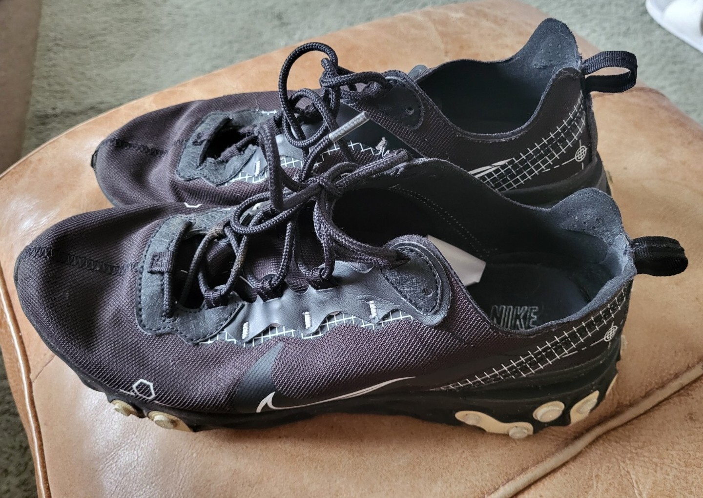 Nike React Element 55 Reverse Schematic Trainers … - image 1