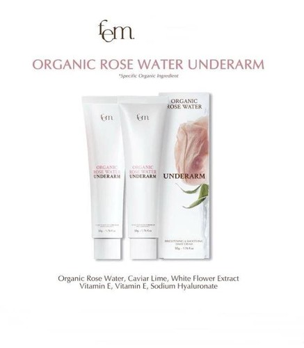 FEM Organic Rose Water Underarm Whitening skin care cream light texture 50 g - Picture 11 of 11