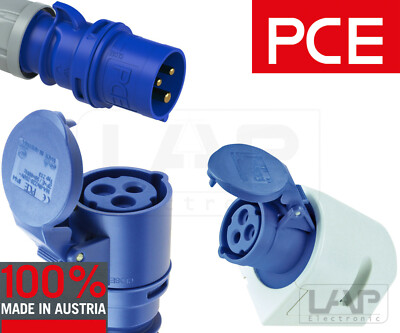 PCE CEE Caravan Stecker Kupplung Steckdose Wanddose 230V 16A IP44