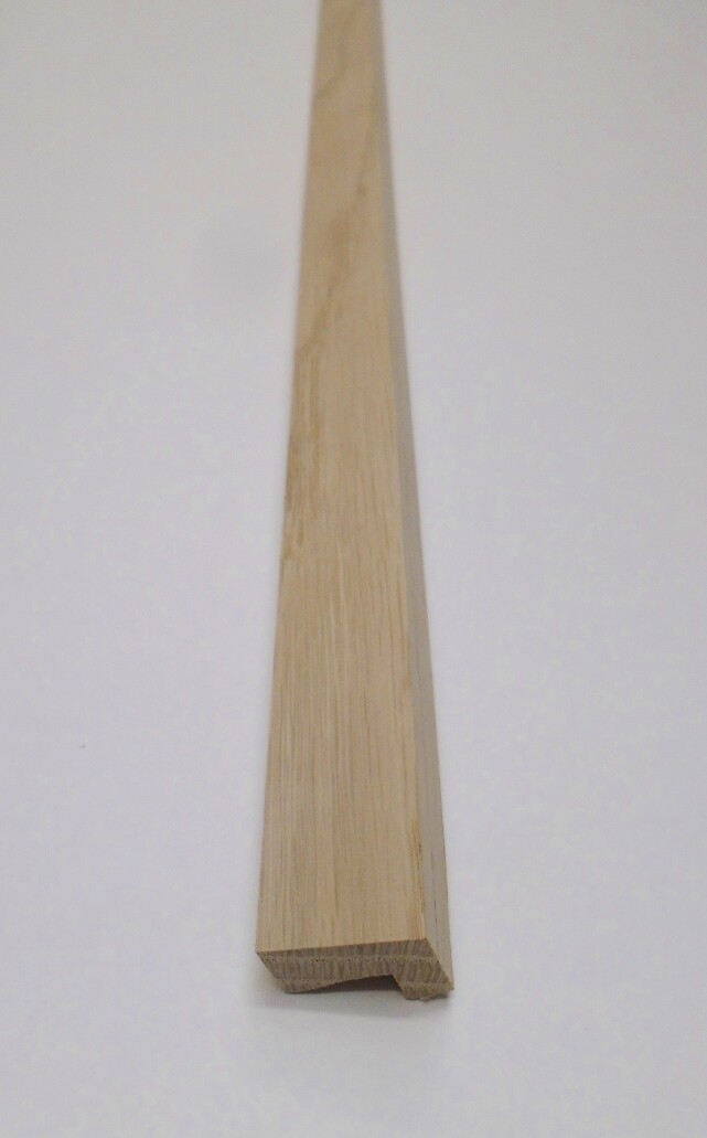 Oak Fire Check Glazing Bead Hockey Stick Mould Trim Moulding 2.4m