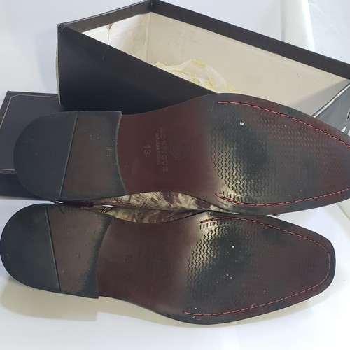 Montique Int. Mens Burgundy Prom Wedding Dress Loafers Shoes Size 13 S-1781 - Picture 9 of 12
