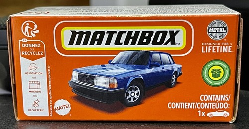NEW MATCHBOX 2023 POWER GRAB - 1986 VOLVO 240 - #099/100 - SEALED BOX - BLUE - Picture 2 of 2