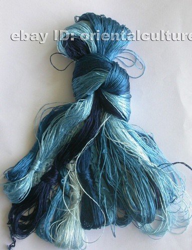 Chinese 100%real natural mulberry silk,hand-dyed embroidery silk floss/thread - Picture 3 of 3