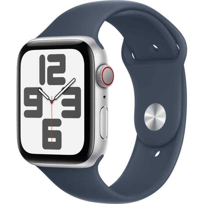 Apple Watch SE2 44mm (GPS + Cellular) Aluminum Silver S/M Blue 