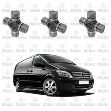 Set of 3 x Staked Universal Joints 24mm x 74mm for Mercedes Vito/Viano 2003-2014