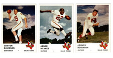 1961 Fleer DALLAS TEXANS (KC Chiefs) AFL team set EX NM--J.Robinson RC!!