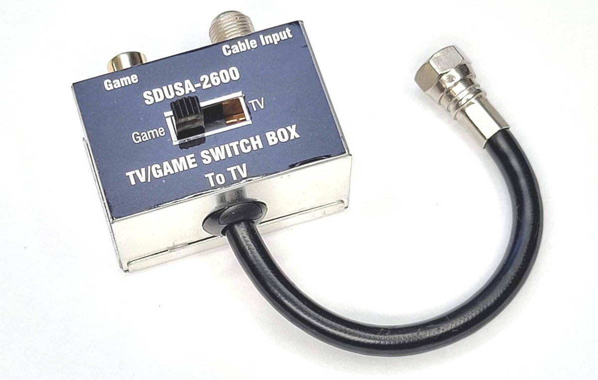 New Switch Box Adapter for Atari 2600 Cable Hookups Video Game RF