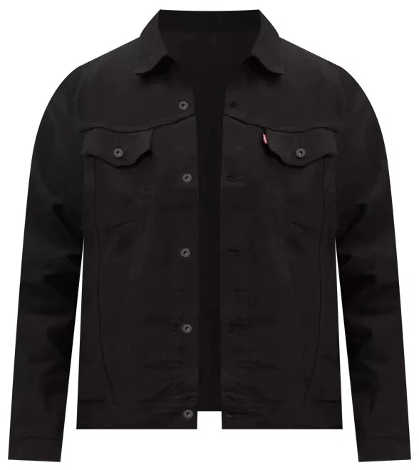Levis Denim Trucker Jacket Men Color Black New D2